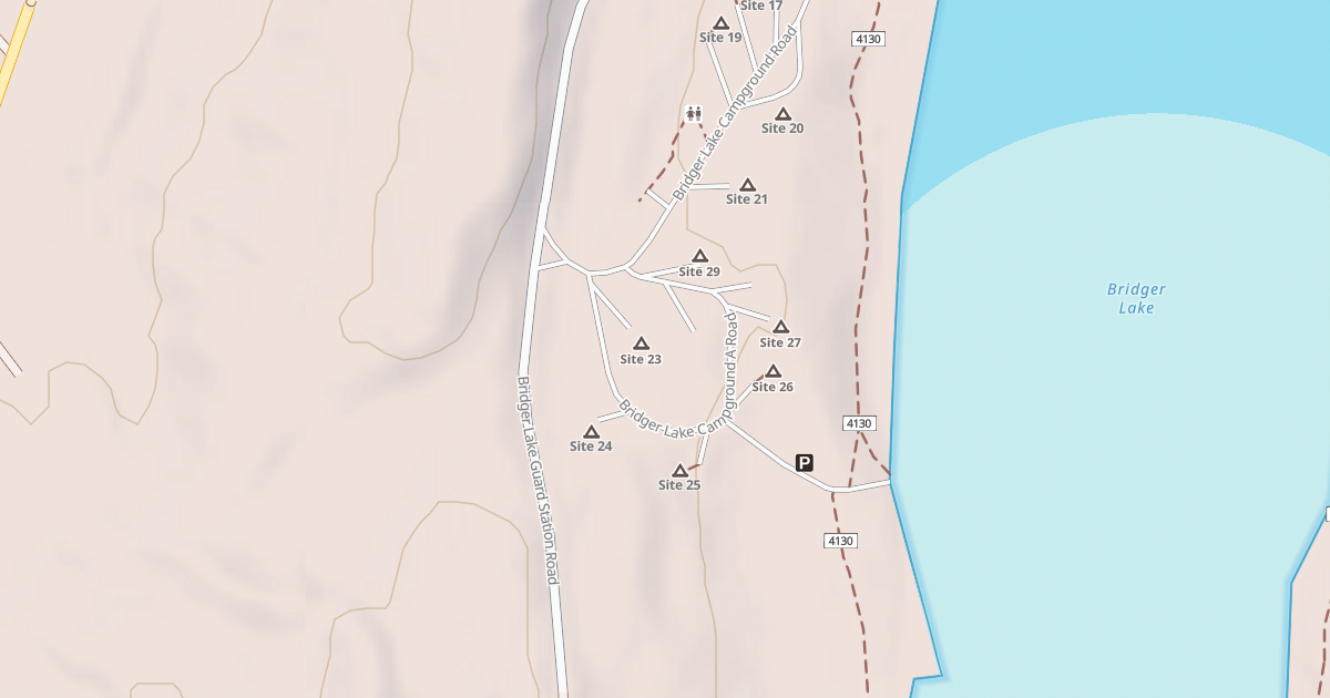 Map preview of BRIDGER LAKE CG-A