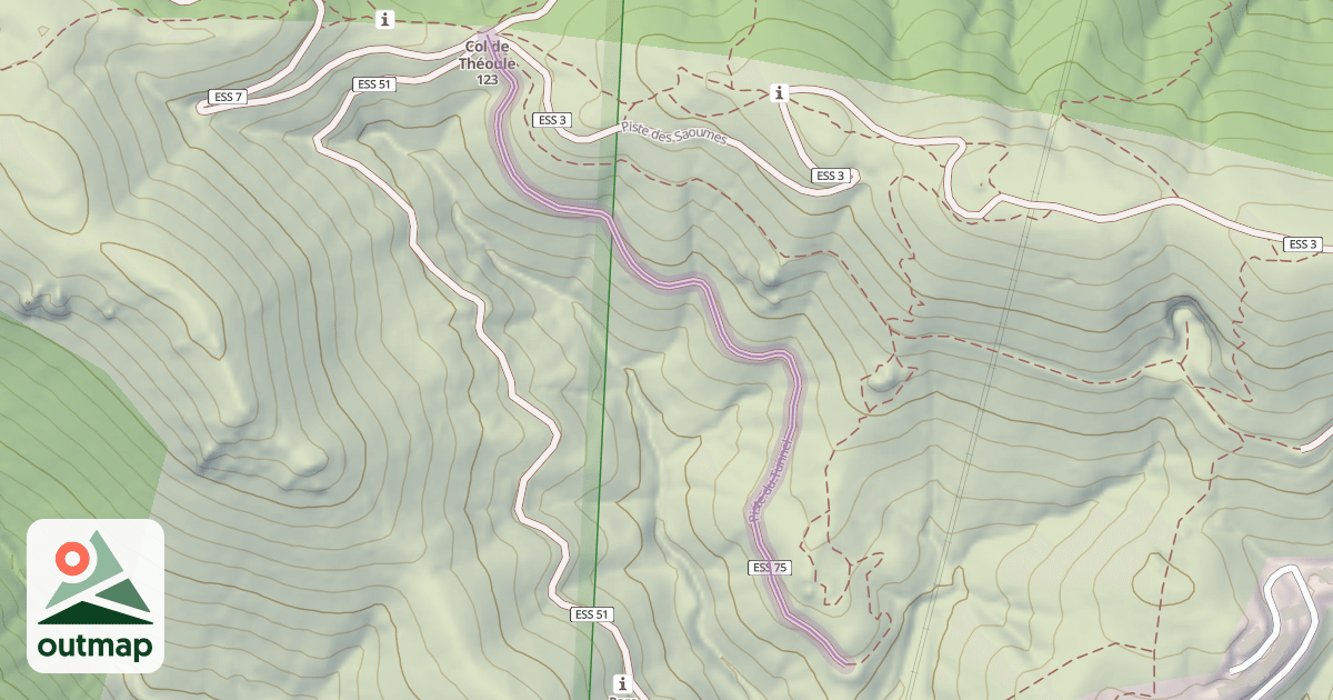 Map of Piste du Tunnel
