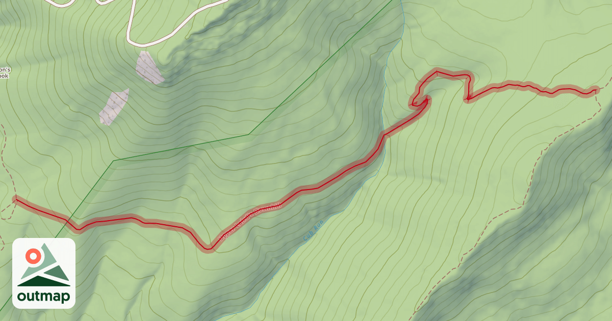 Map of Upper Laird's Downhill