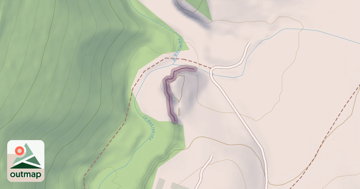 Map of Climbing Crag