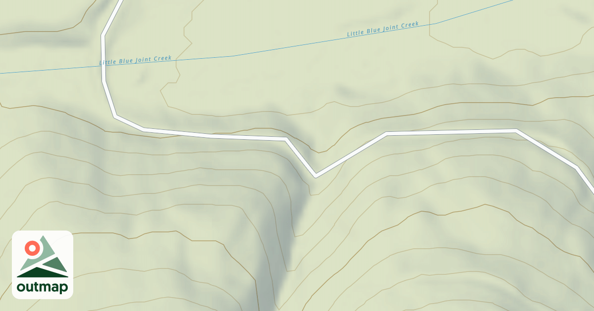 Map of (FDR) LIT. BLUE JOINT-COAL CR.