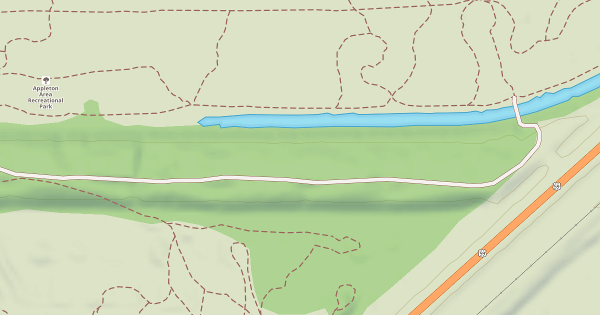 Map preview of Appleton Area Recreational Park