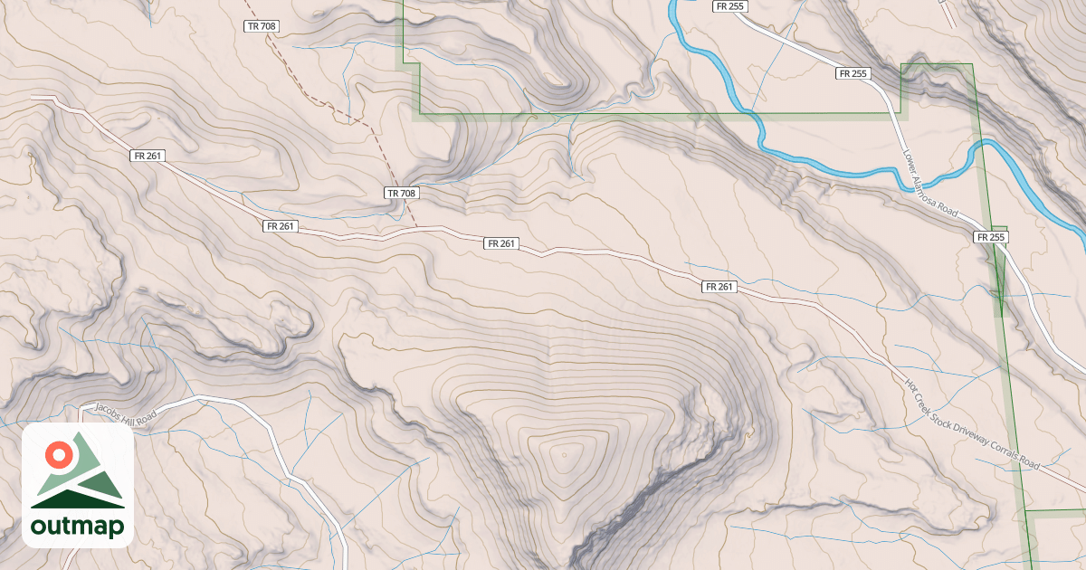 Map of HOT CR STOCK DRIVEWAY CORRALS