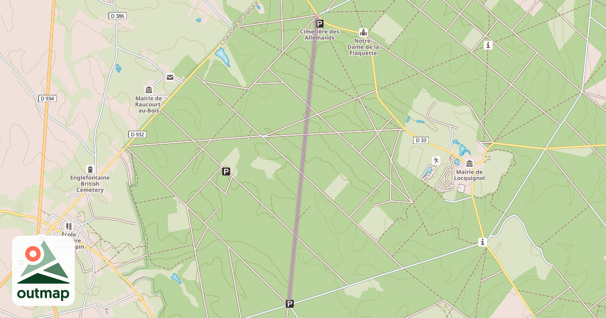 Map of Route Duhamel