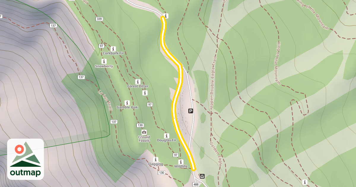 Map of Service Road 488