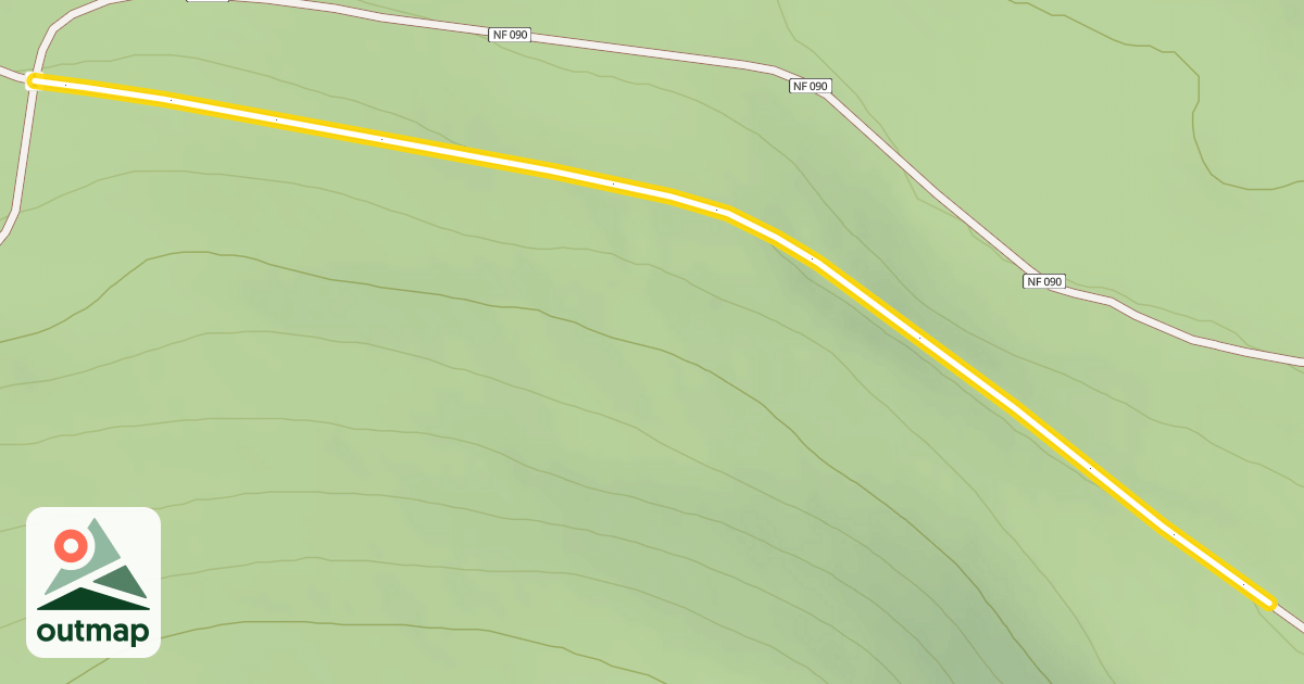 Map of Forest Road 4615