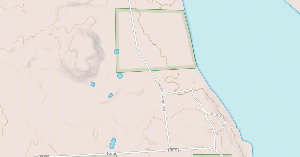 Map preview of HARKERS CORNER ROAD NORTHEAST