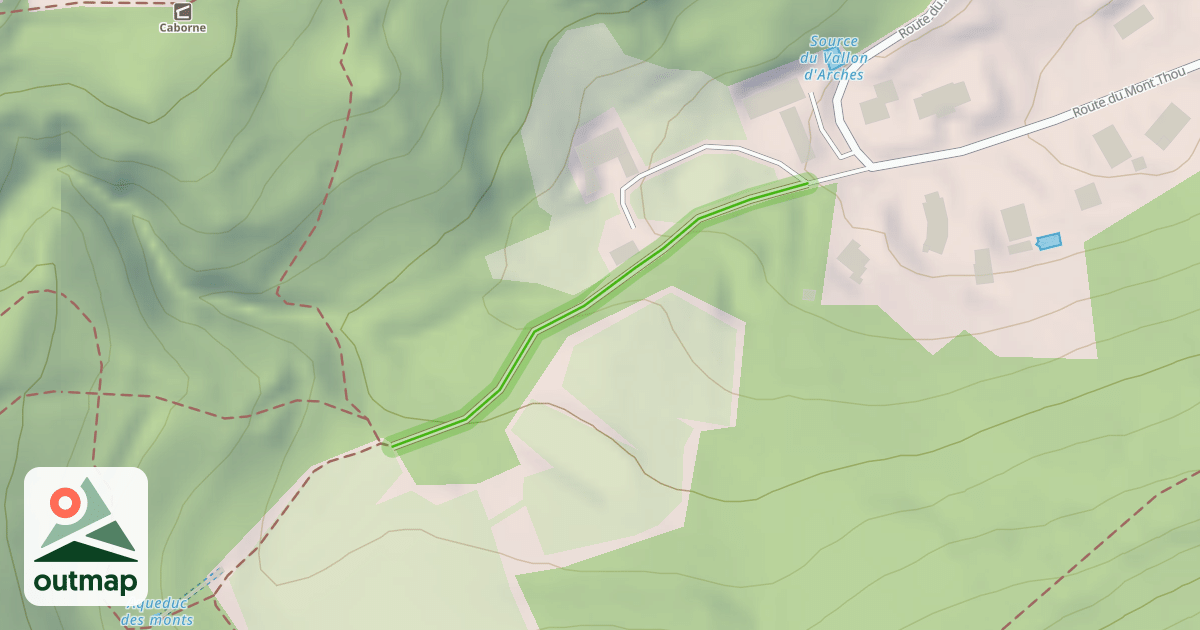 Map of Chemin de la Vallée