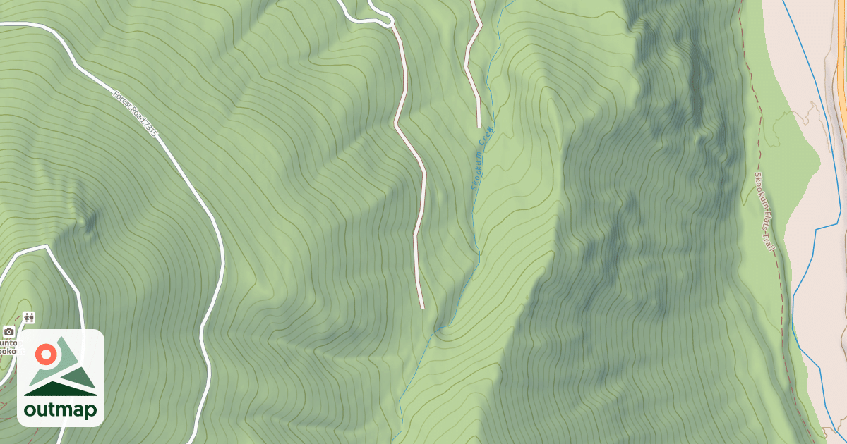 Map of SKOOKUM CREEK