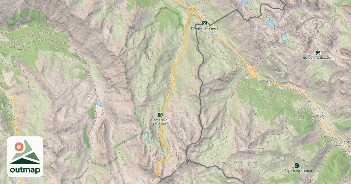 Map of Pas de la Petite Cavale — Le Pontet