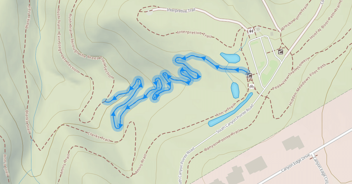 Map preview of Rush Trail - Tom Sawyer Section