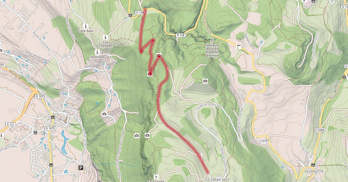 Map preview of Chemin du Grand Ratz