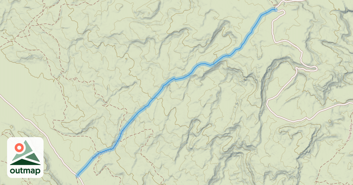 Map of Baby Steps North Trail