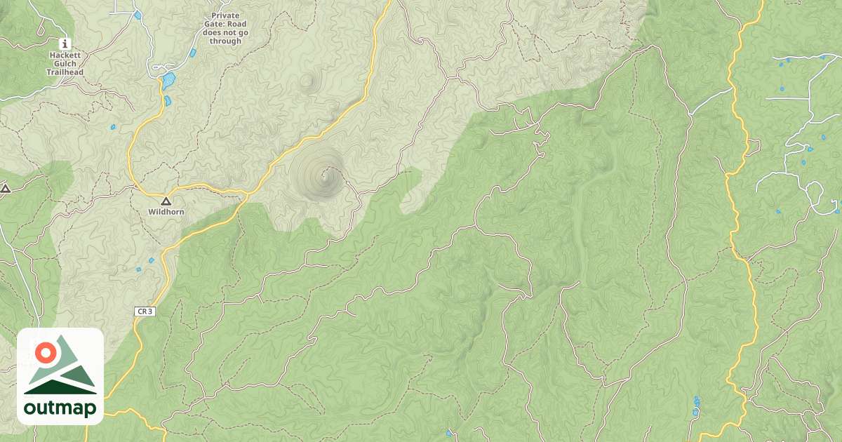 Map of Phantom Spur
