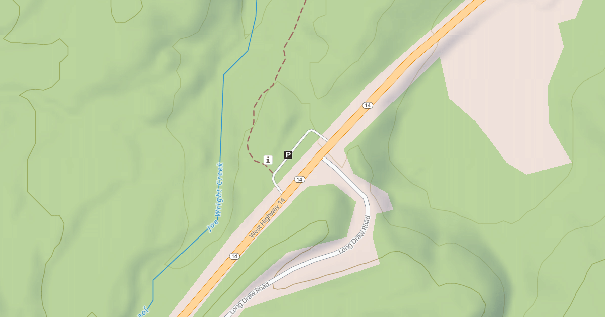 Map preview of BLUE LAKE TRAILHEAD