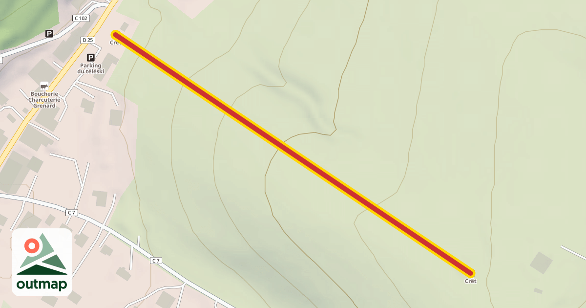 Map of Crêt