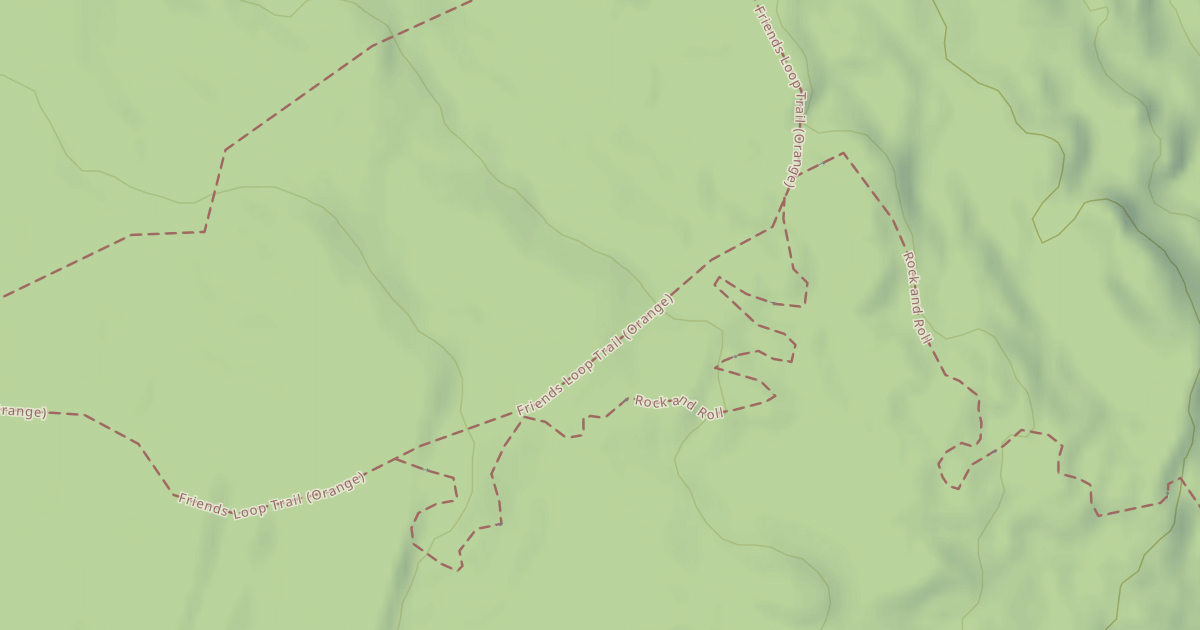 Map preview of Friends Loop Trail (Orange)