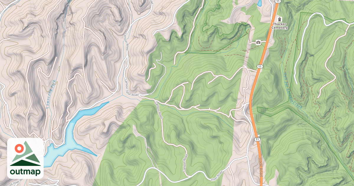 Map of ZACHARIAH FORK