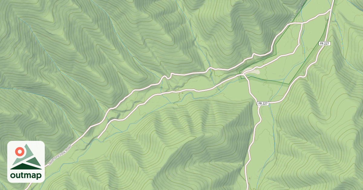 Map of NORTH FORK SKIDMORE