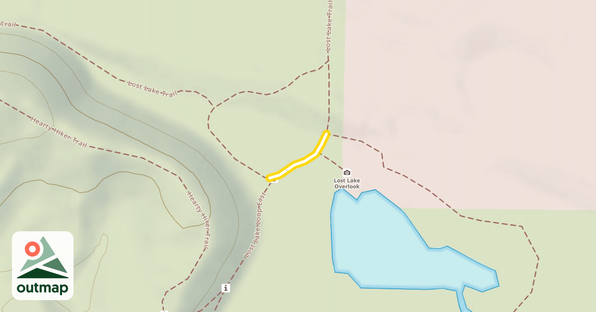 Map of Lost Lake Loop East/West
