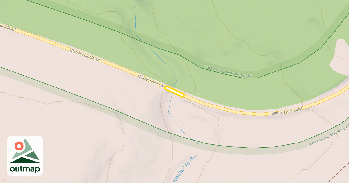 Map of Glacier Point Road