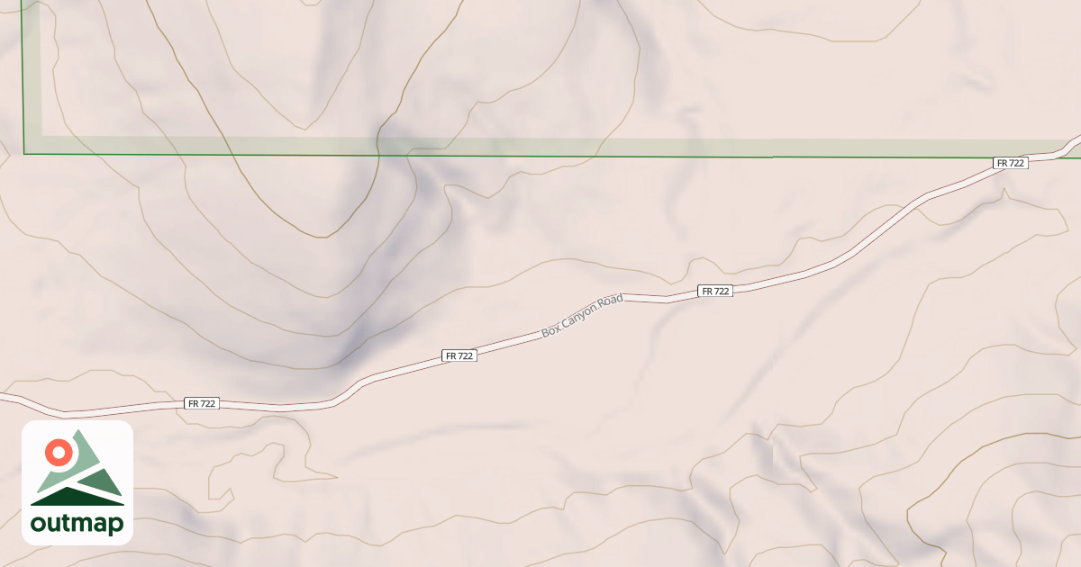 Map of CAJA CANYON
