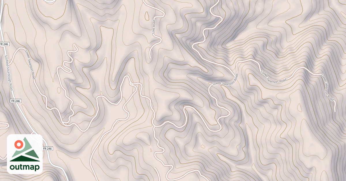 Map of LOWER SWANSON