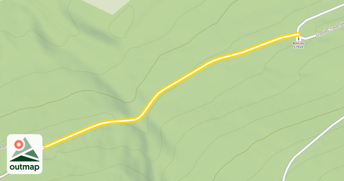 Map of Grandes Traversées du Jura