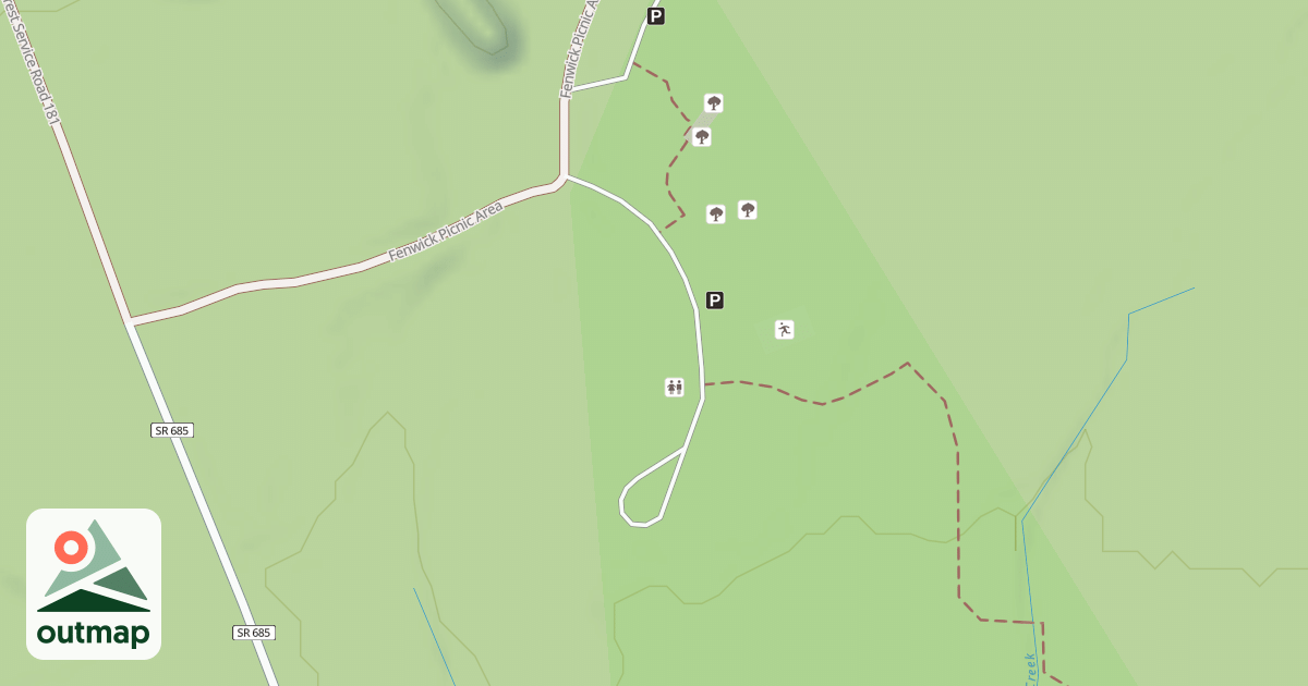 Map of FENWICK TOILET