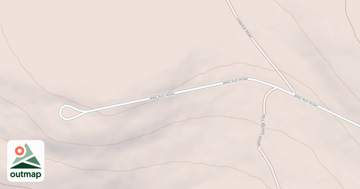 Map of Beech Creek Snowmobile Trails