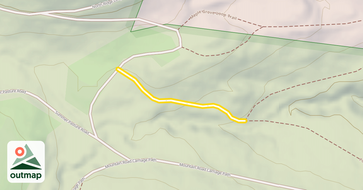 Map of Pogue Brook Trail