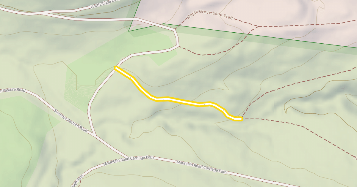 Map preview of Pogue Brook Trail