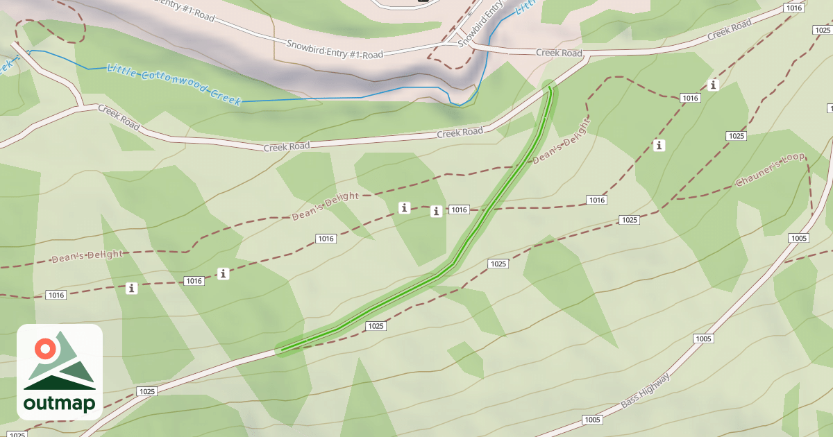 Map of Miner's Road