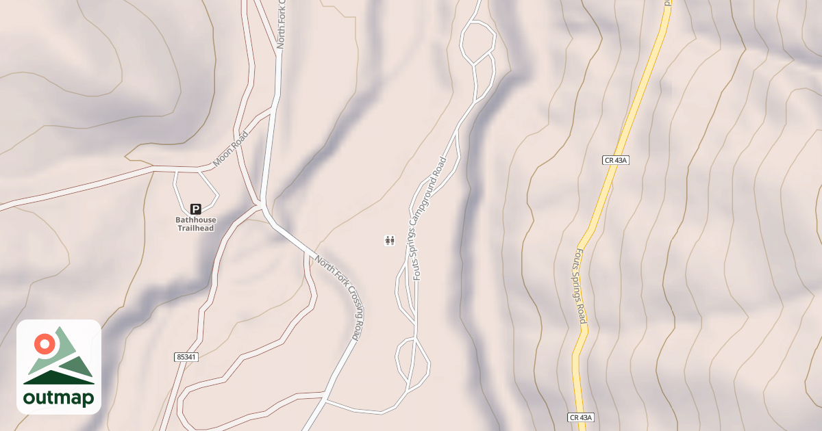 Map of FOUTS SPRINGS C.G.