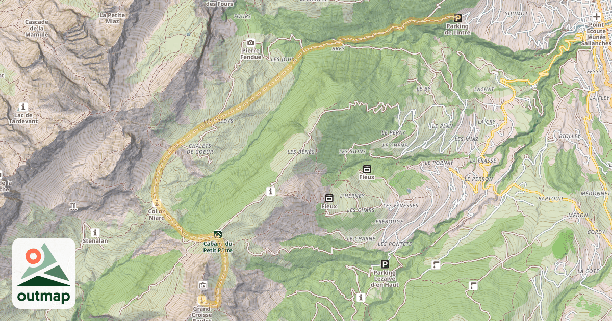 Map of Croisse Baulet — Lintre