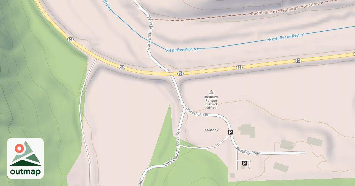 Map of LITTLE DOUBLE CR