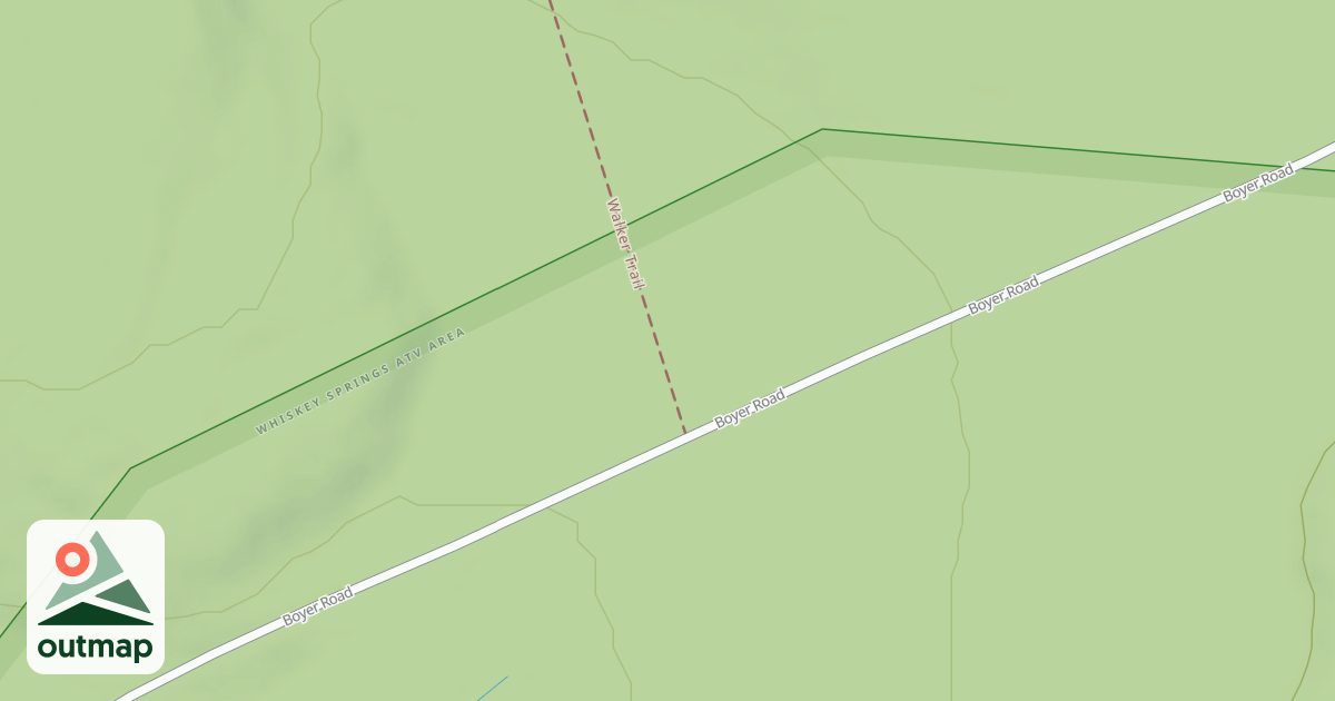 Map of Whiskey Springs Trails