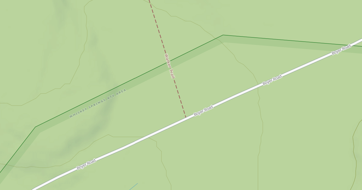 Map preview of Whiskey Springs Trails