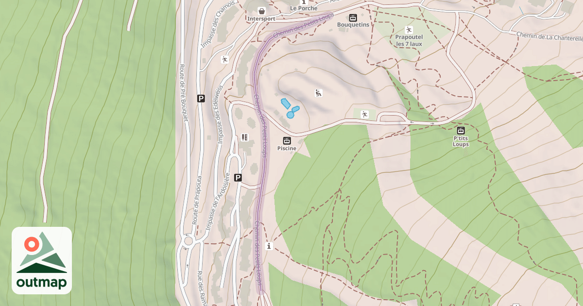 Map of Chemin des Petits Loups