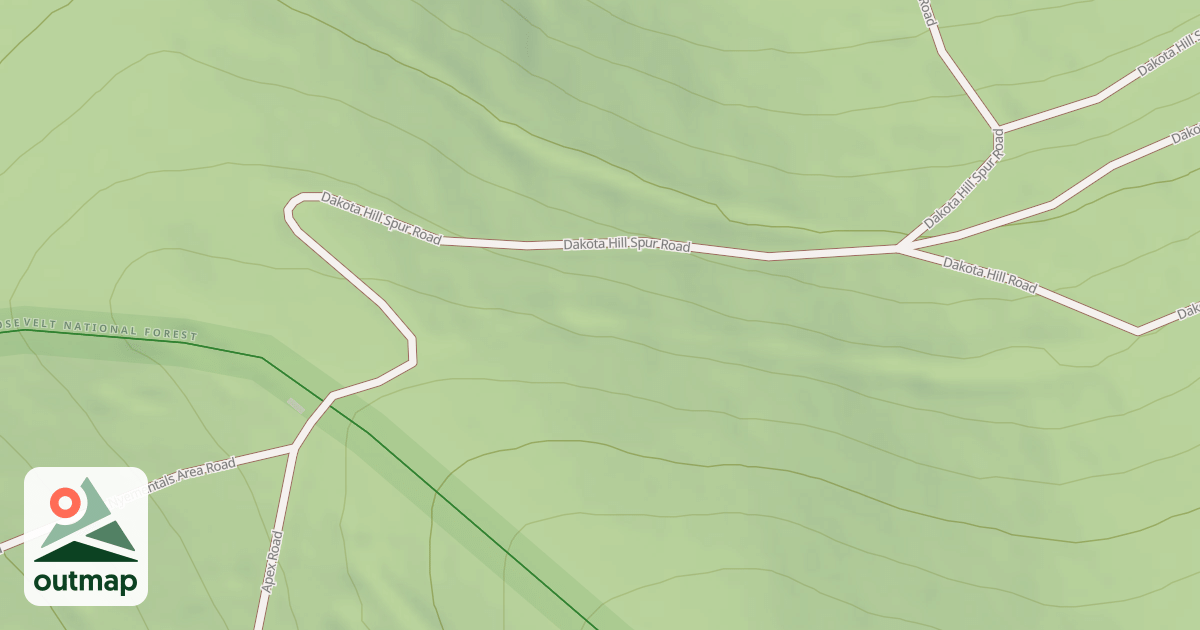 Map of DAKOTA HILL SPUR