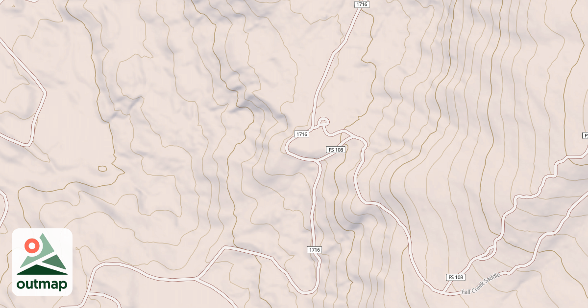 Map of FALL CREEK