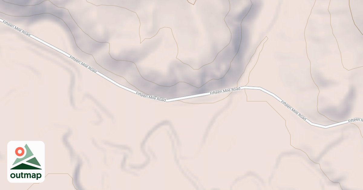 Map of FIFTEEN MILE