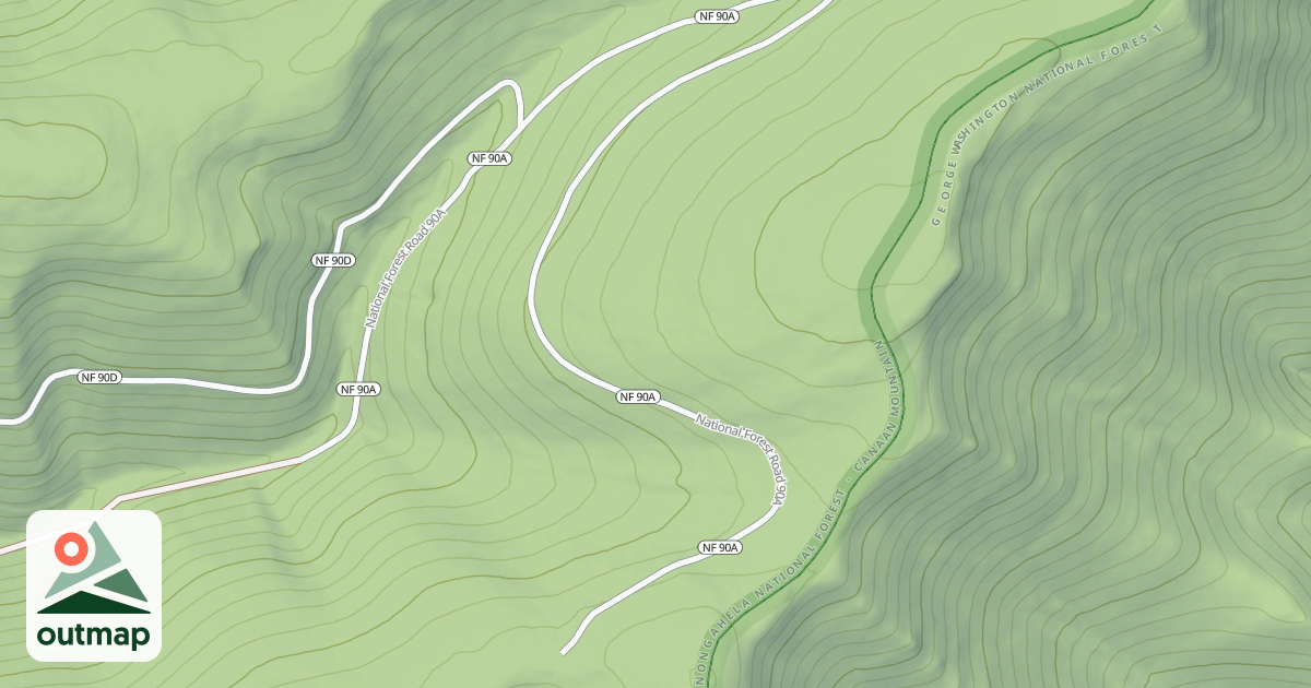 Map of GALFORD RUN / A