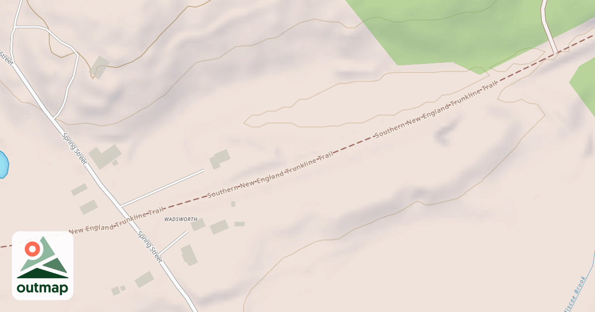 Map of Southern New England Trunkline Trail