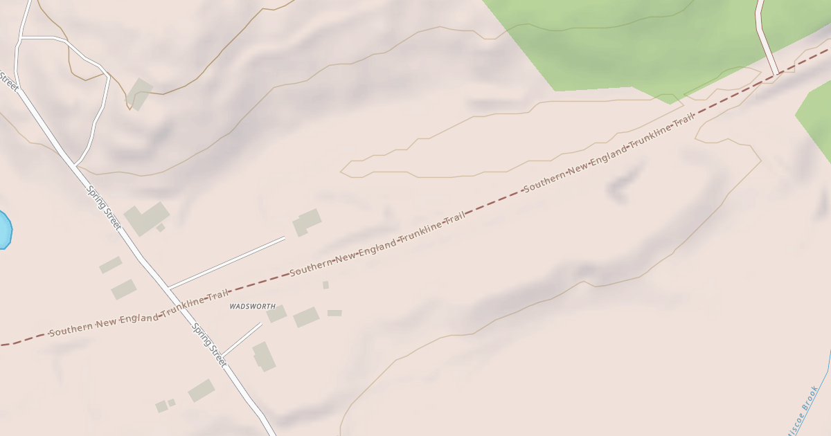 Map preview of Southern New England Trunkline Trail