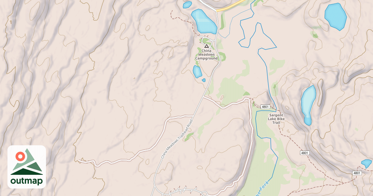 Map of CHINA MEADOW T.H