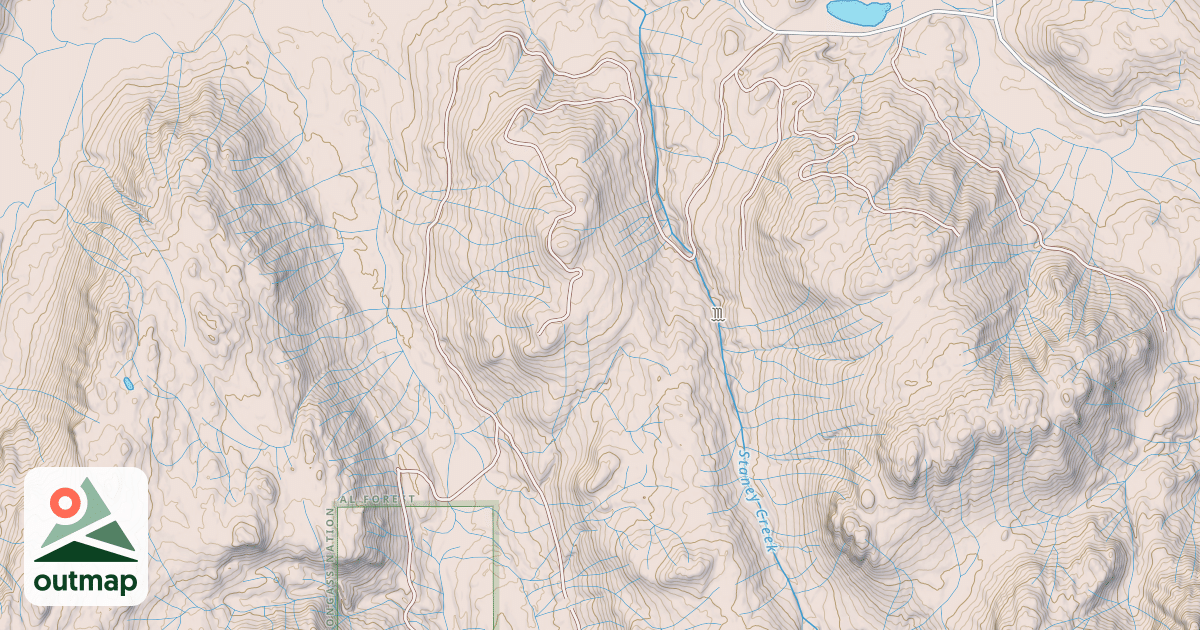 Map of SADDLE SPUR