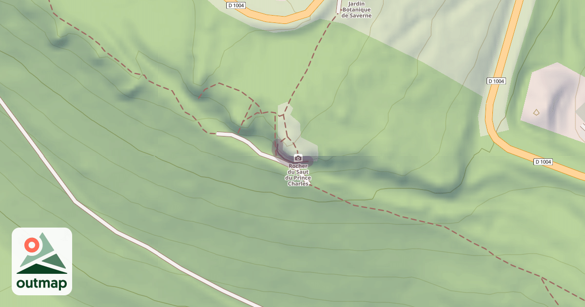 Map of Le Saut du Prince Charles