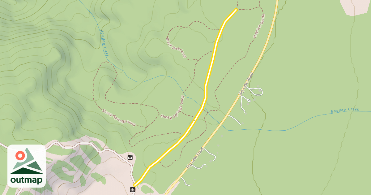 Map of Hogg Meadow Trail