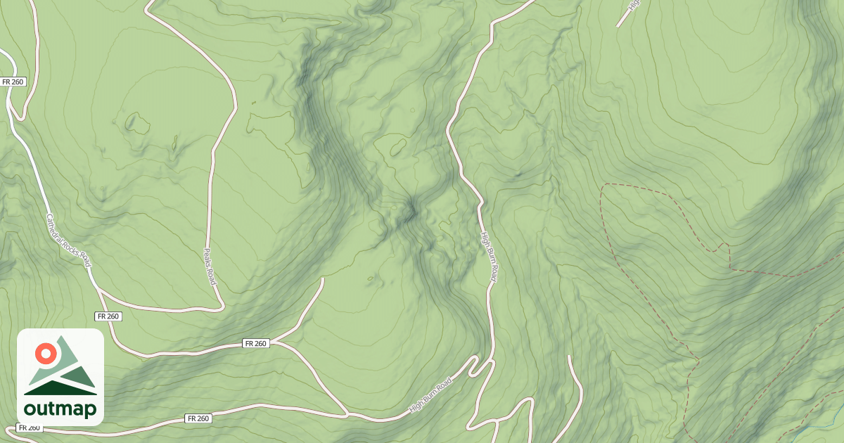 Map of HIGH BURN